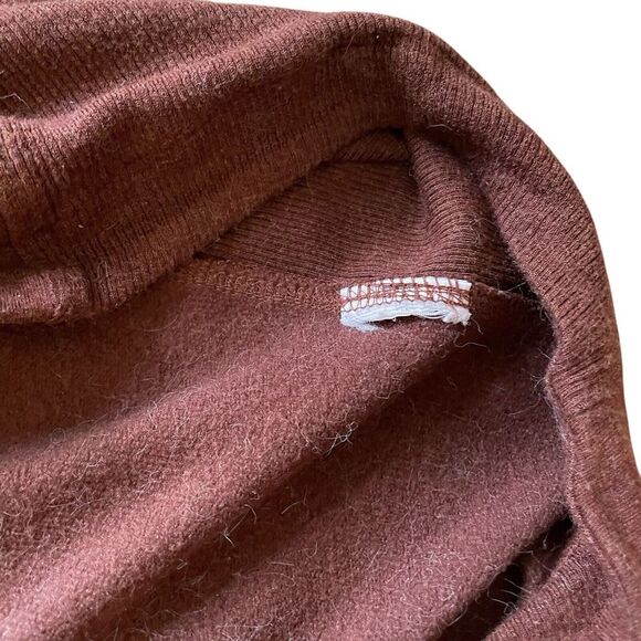 Athleta Balance Midi Sweater Dress Women M Brown Pockets #599867 $89 - Picture 9 of 12